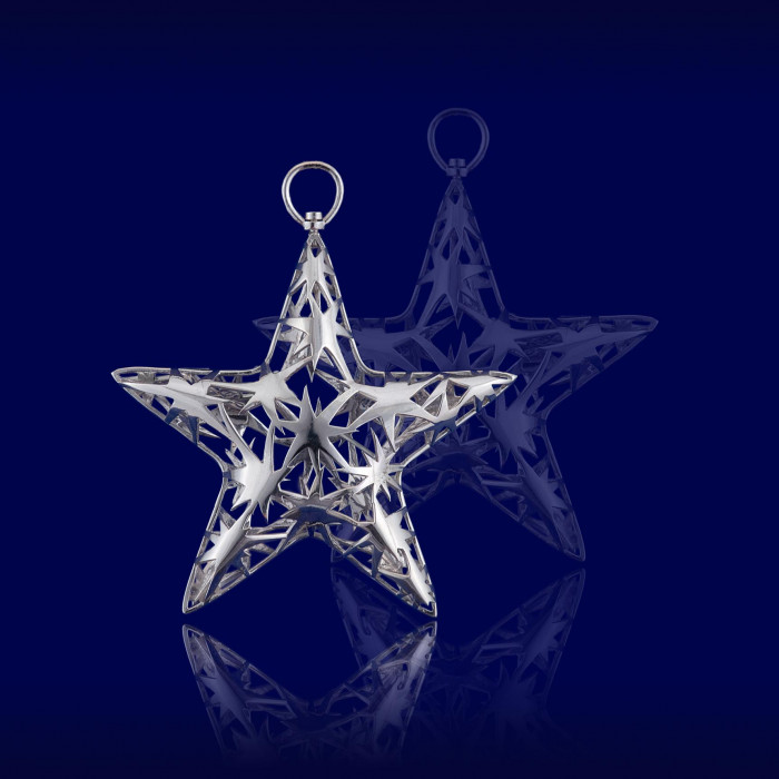 Изображение: Елочная игрушка Звезда со звездами арт.8843