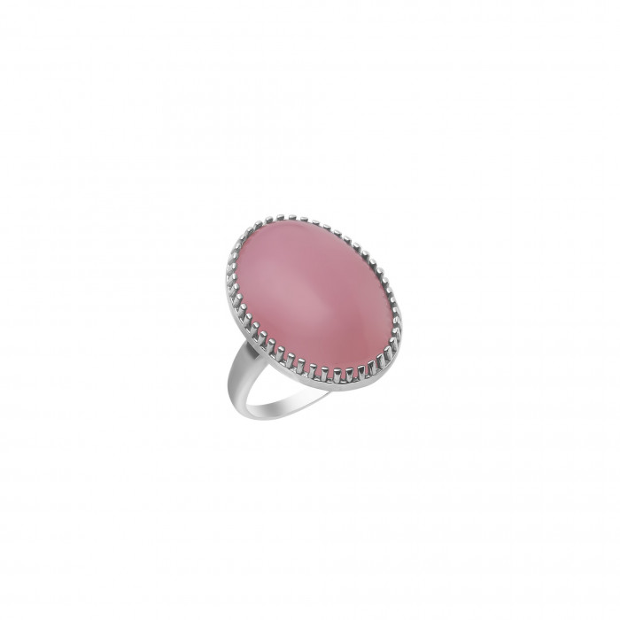 Изображение: Кольцо с розовым кварцем арт. 1698ркв